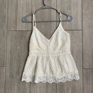 New Abercrombie and Fitch Smock Back Lace Tank | Size S